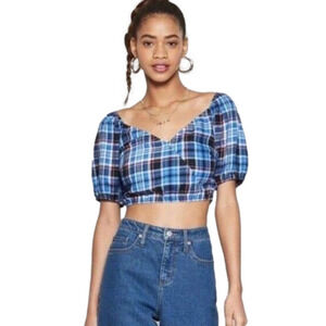 New with Tags Wild Fable Plaid crop top